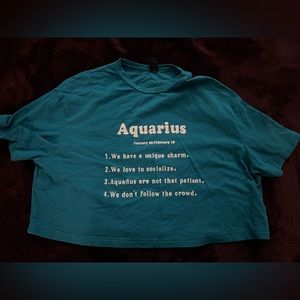 Aquarius crop top